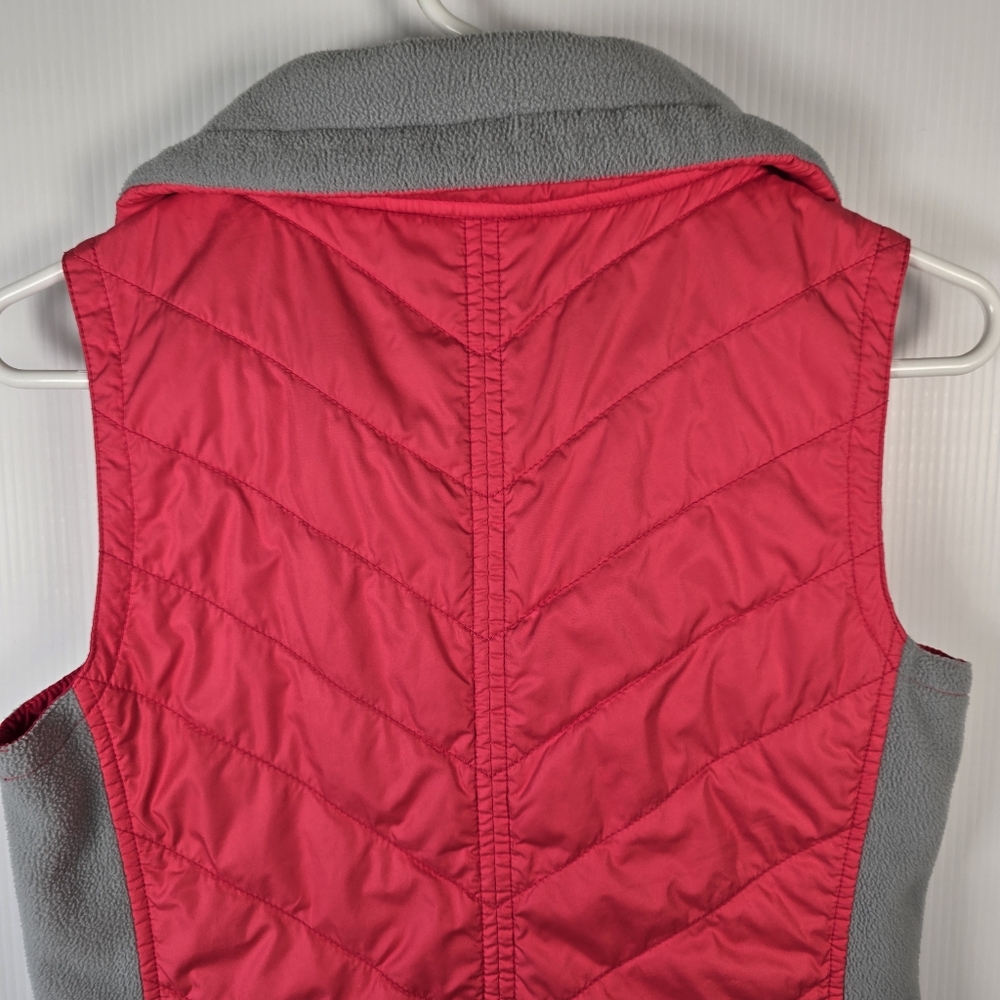 Columbia Women’s Coral and Gray Mix It Full Zip Quilted Vest Size Small - Picture 11 of 12
